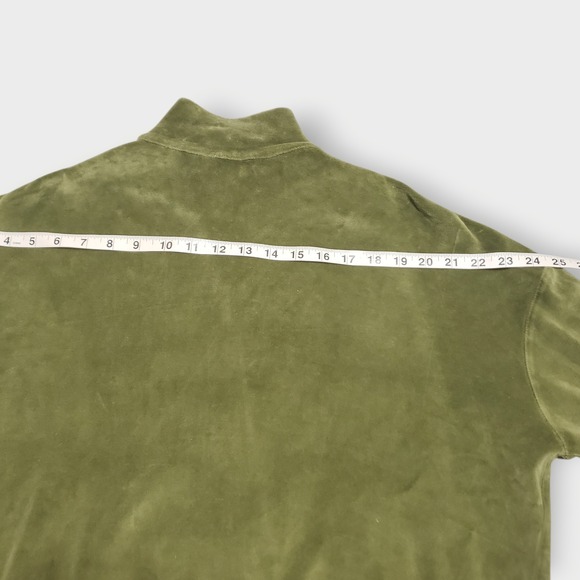 Kule Womens Velour Tracksuit Olive Green Full Zip Jacket and Joggers Set Size M - Picture 9 of 16